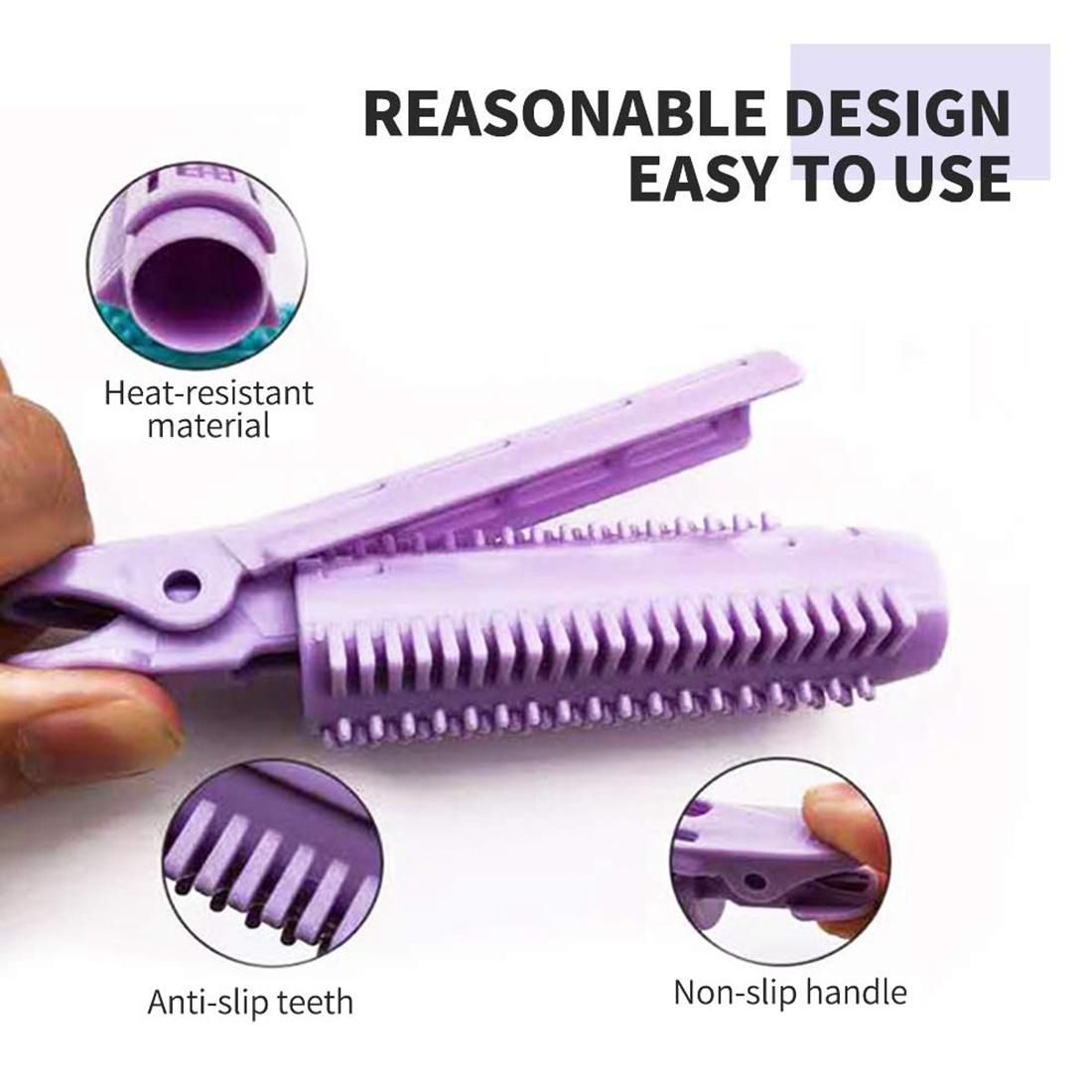 6Pcs Natural Fluffy Hair Clip Self-Grip Root Curler Hair