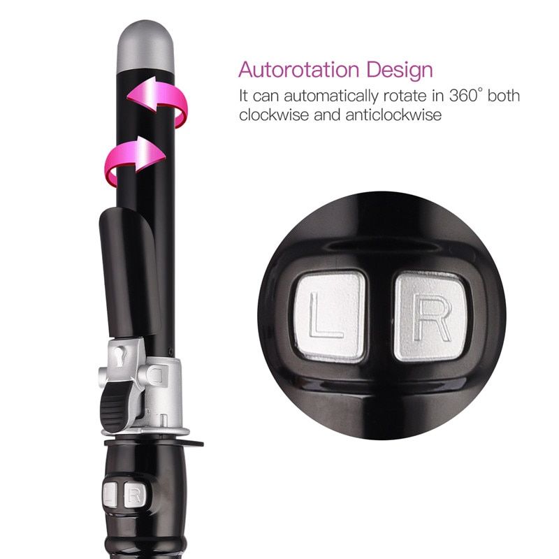 30s Instant Heat Auto Hair Curler Professional Automatic Hair Curling  Ceramic Curling Wand Roller Hair Crimper Dual Voltage