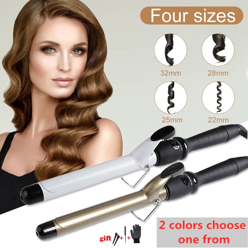 22/25/28/32mm Titanium Golden Hair Curler Hair Care Styling Tools Various Size