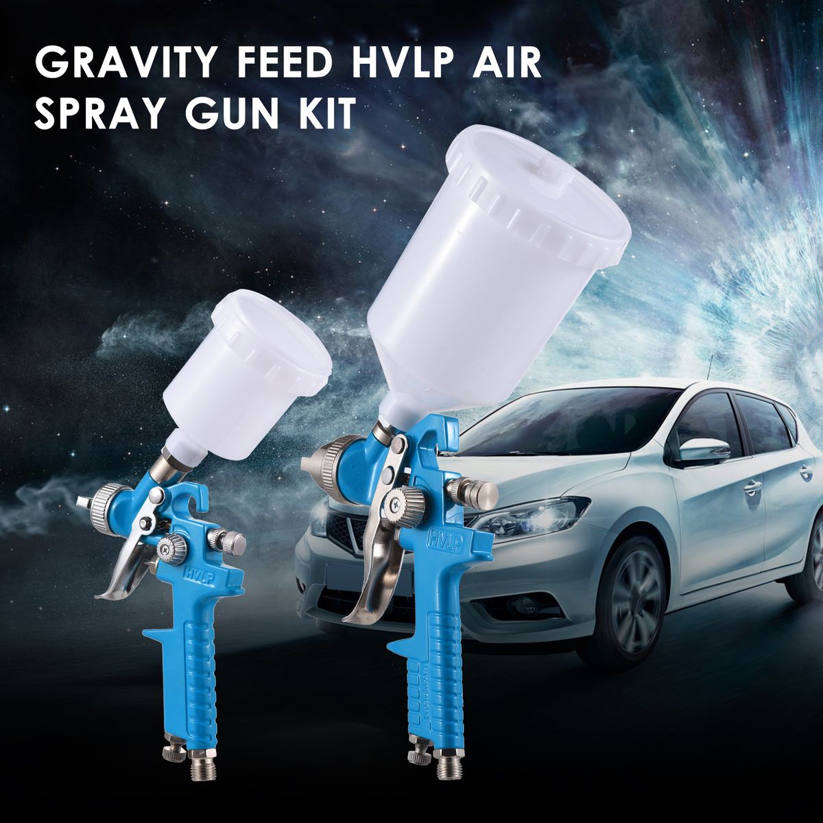 Gravity Feed HVLP Air Spray Gun Kit HVLP Spray Gun Small