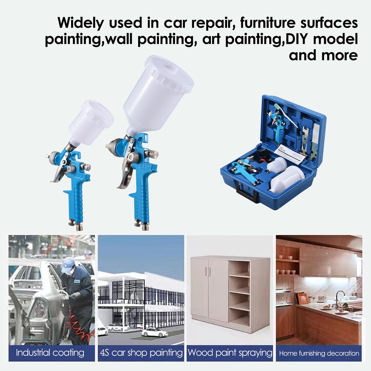 Gravity Feed HVLP Air Spray Gun Kit HVLP Spray Gun Small