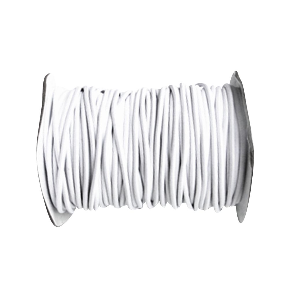 New 4mm Elastic Bungee Rope Shock Cord Tie Down Black, Roof 3m White