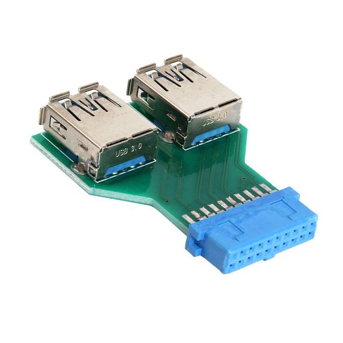 USB3.0 Ultra-High Speed Interface Female To Motherboard 19 Pin Adapter