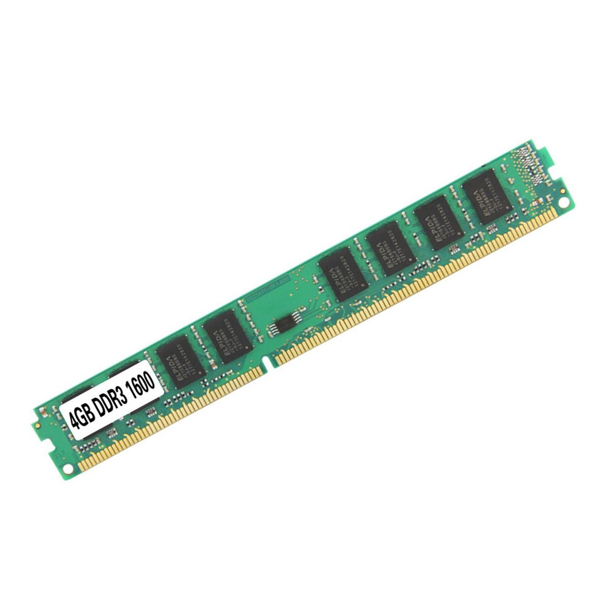 DDR3 4G RAM Memory 1600MHz 240 Pin Desktop Memory Bar Compatible with 1333MHz Small Board Double Sided 16 Particles