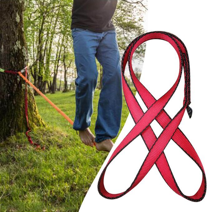 Climbing Sling Runner Strap Utility Cord For Swing 130cm Red