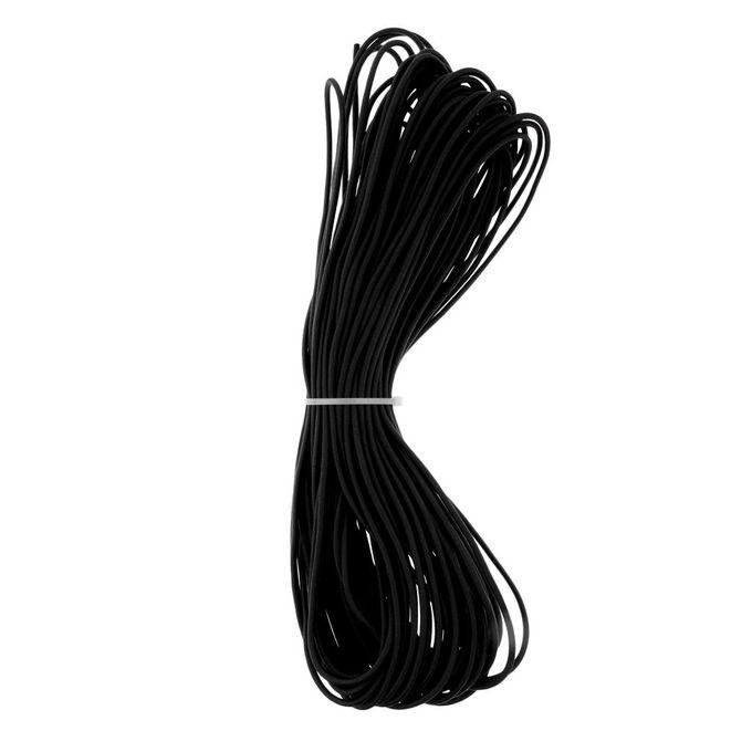 2mm Elastic Shock Cord Marine Kayak Stretch String Rope Tent 50m Black