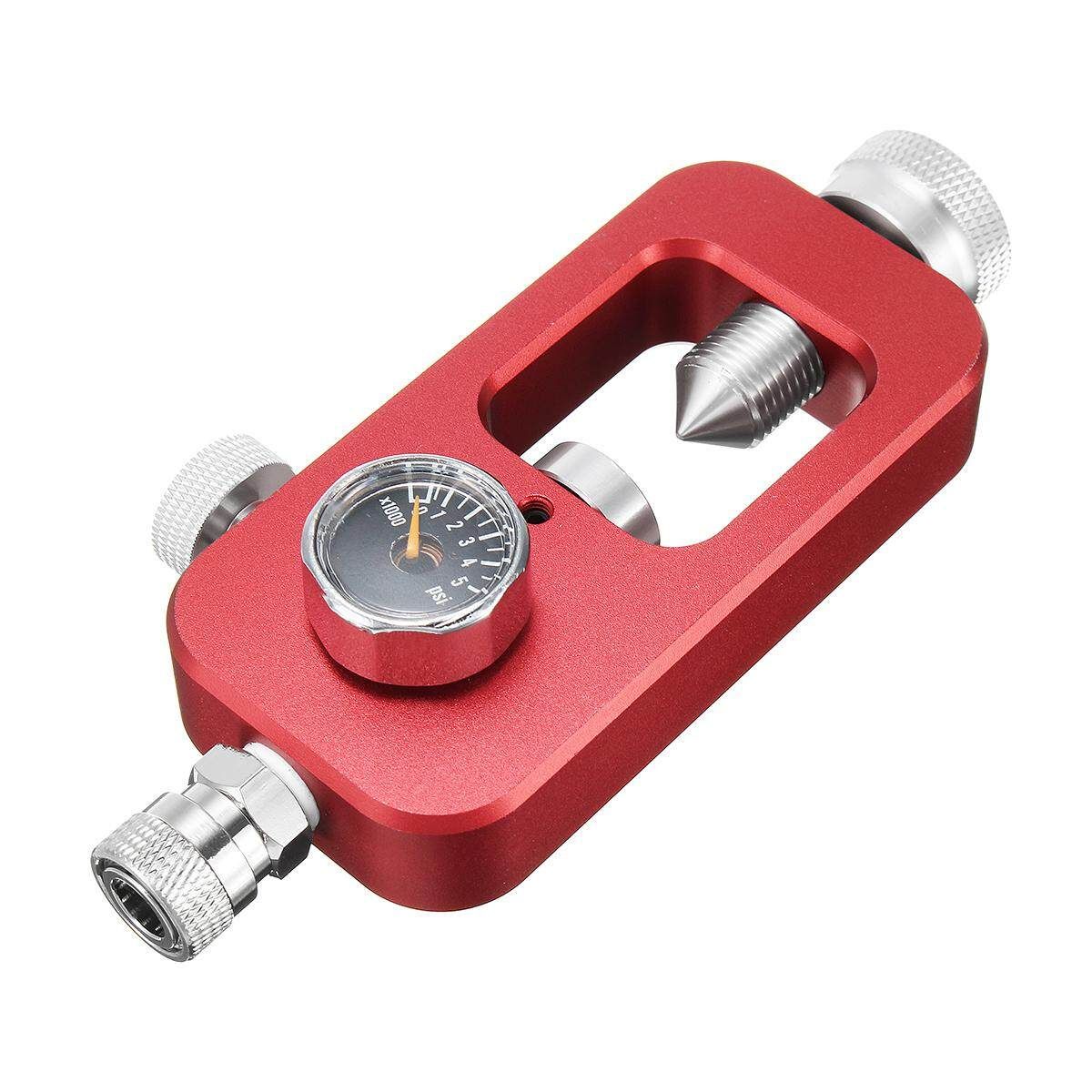 Paintball Scuba Fill Station 4500PSI HPA Tank Fill Adapter High Red Red (red)