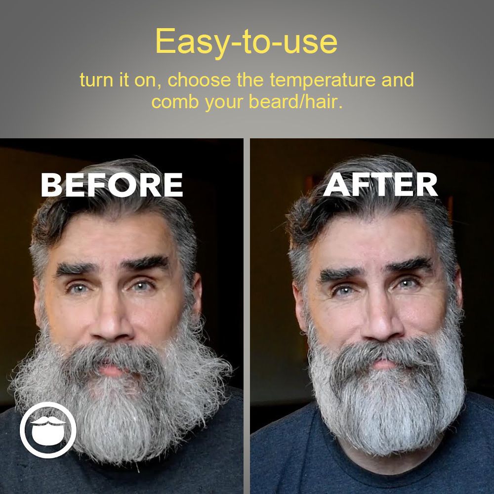 Quick-Hot Hair Straightening Comb Beard Straightener For Men