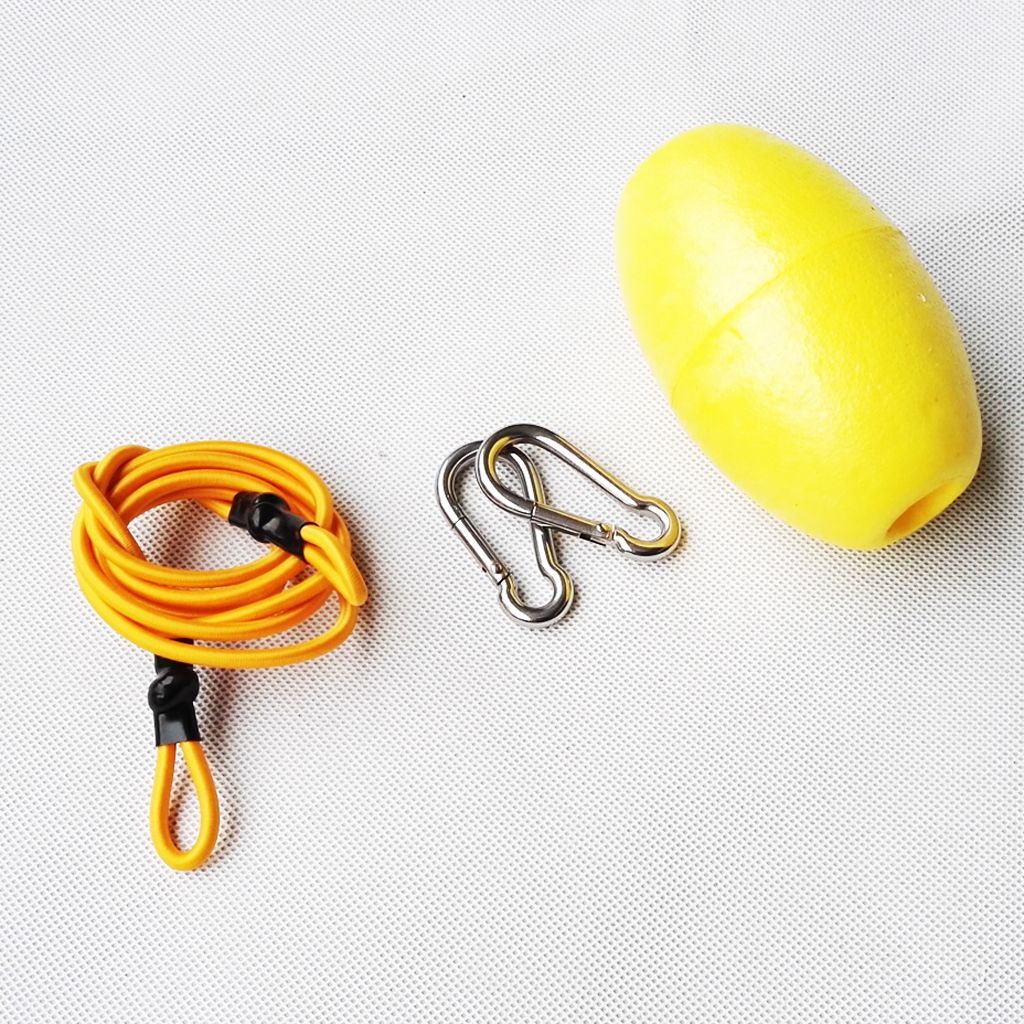 Kayak Tow Throw Line Floating Accessory Leash Yellow  Yellow + Yellow