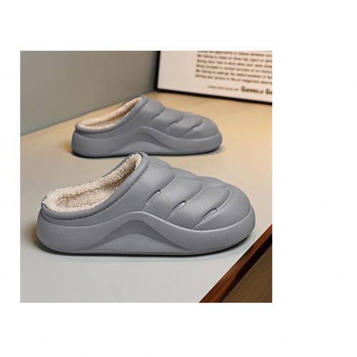 Light-Weight Fur Soft Unisex Clogs For Outdoor/Indoor- Grey.