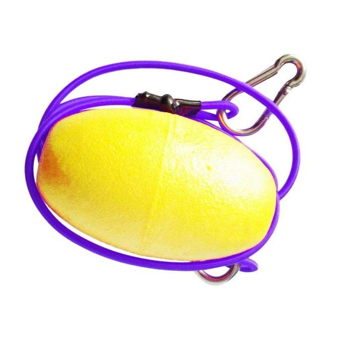 74cm Elastic Kayak Tow Throw Line Floating Accessory Yellow + Purple