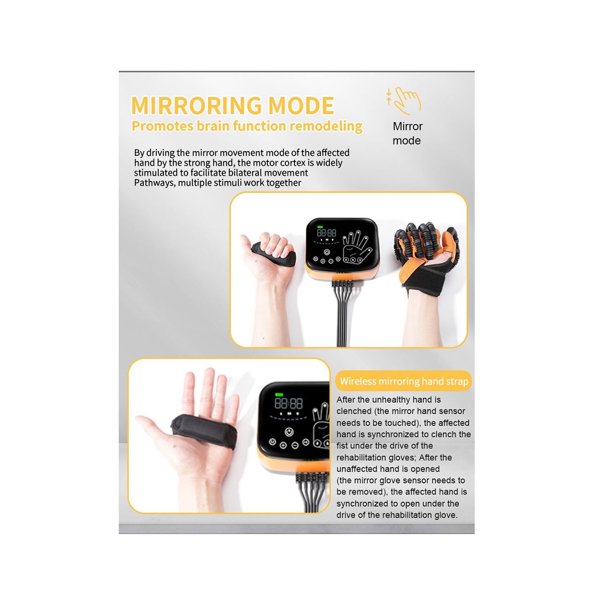 Finger Rehabilitation Roboter Gloves Hand Wind Stroke