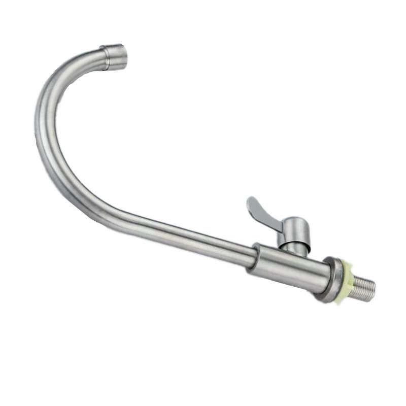 20mm Interface Stainless Steel Round Vertical Kitchen Faucet