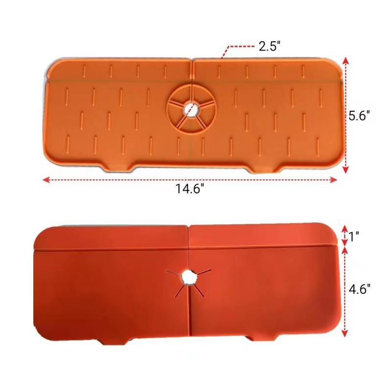 Home Kitchen Faucet Silicone Pad Splash-proof Silicone Pad Faucet Drain Pad