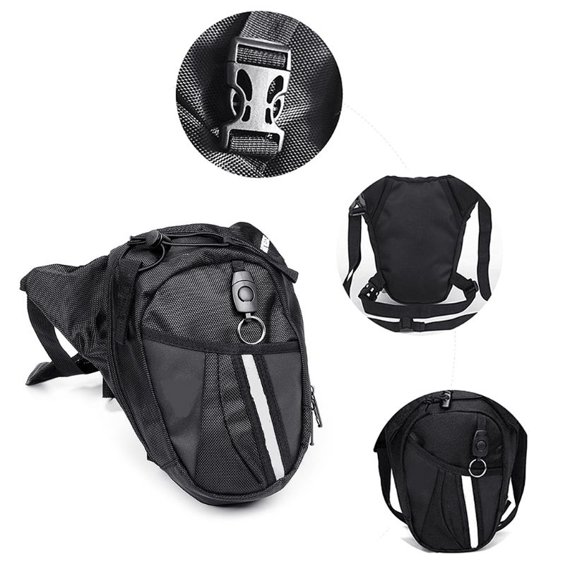 (C)Motorcycle Drop Leg Bag Waterproof Nylon Motorcycle Bags Outdoor Casual Waist Bag Motorcycl SBS