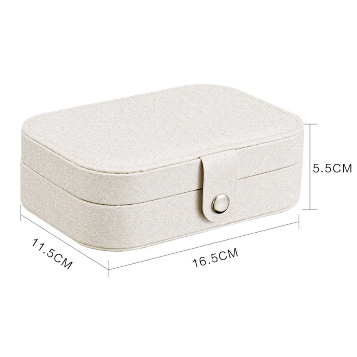 Jewelries Storage Case PU Leather Jewelry Box Organizer For