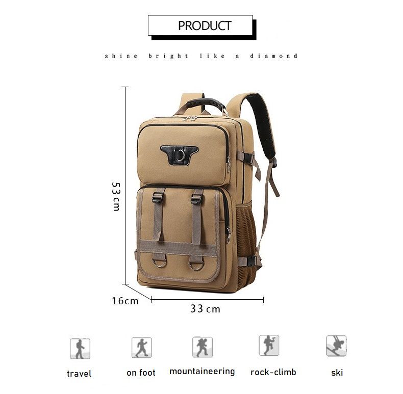New Men Travel Backpack High-capacity Multifunctional