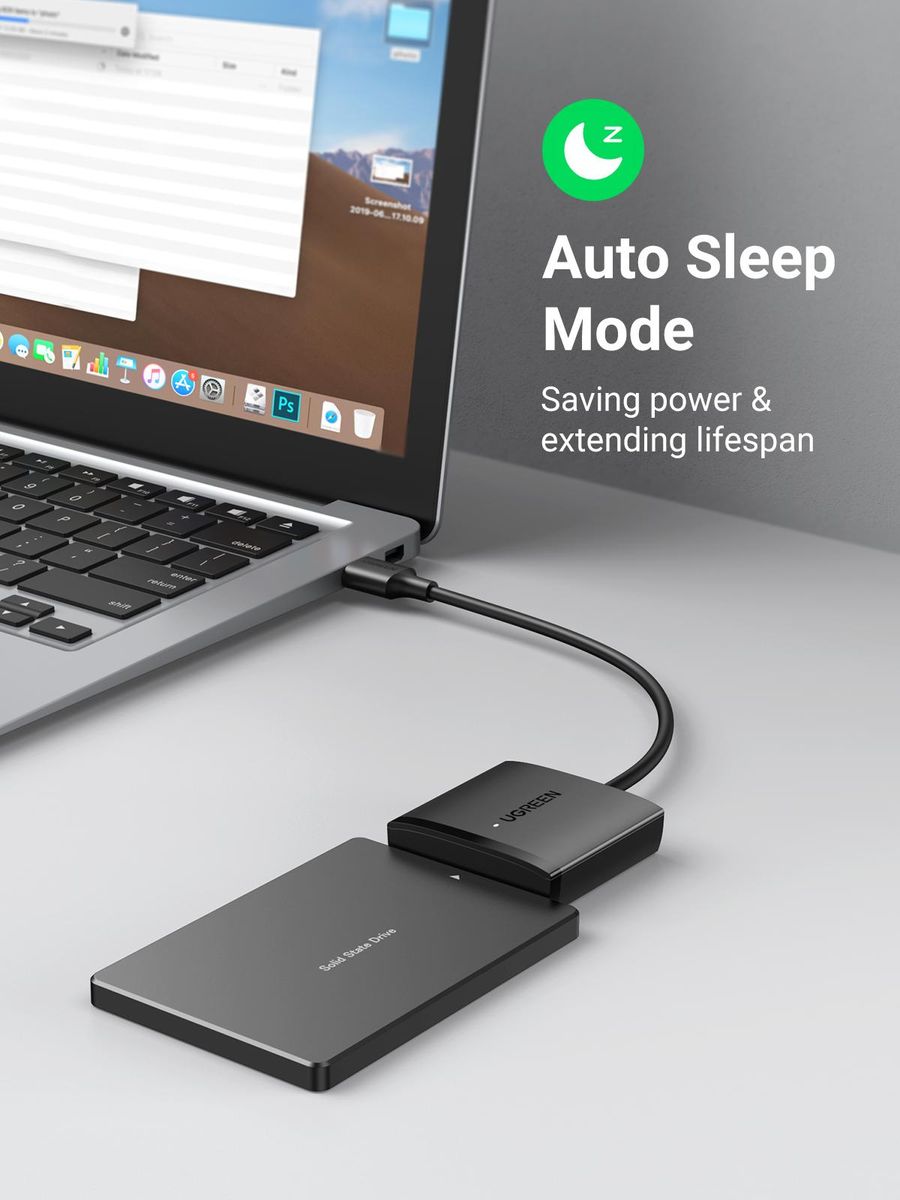 USB to SATA Adapter SATA to USB Hard Drive EU Power Adapter