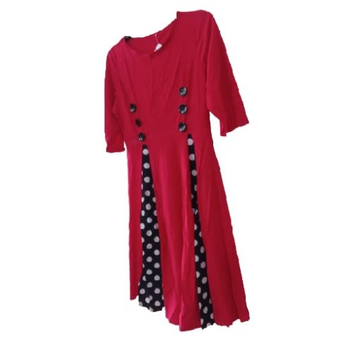 Women's Short Flay Dress - Red