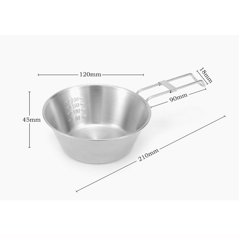 Outdoor Camping Bowl (1 Pcs),Stackable Stainless Steel Bowl