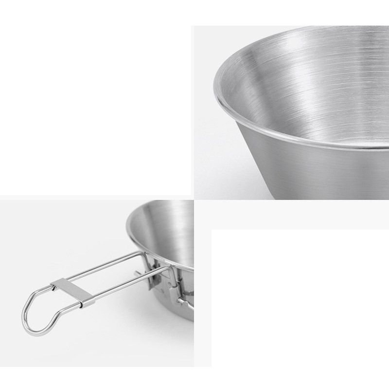 Outdoor Camping Bowl (1 Pcs),Stackable Stainless Steel Bowl