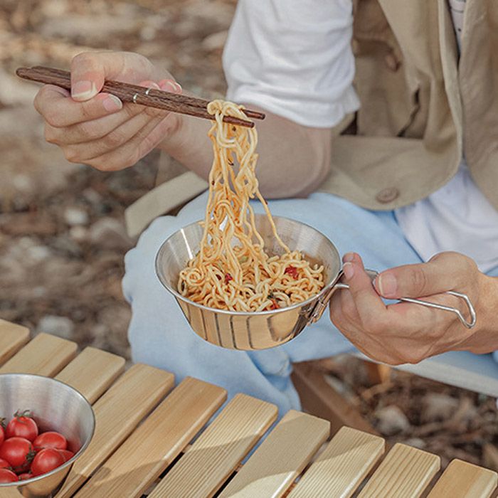 Outdoor Camping Bowl (1 Pcs),Stackable Stainless Steel Bowl
