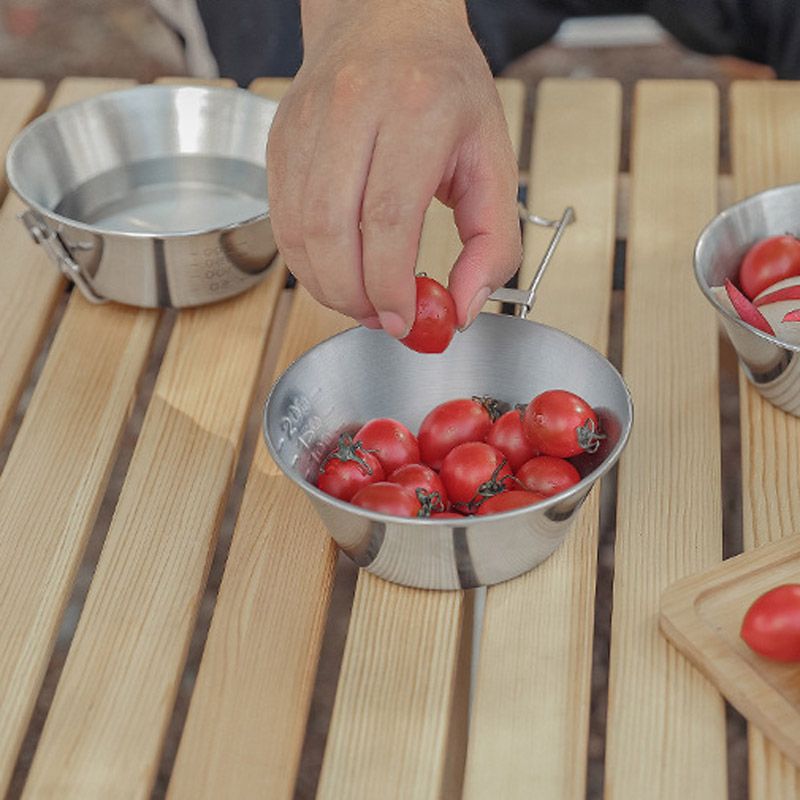 Outdoor Camping Bowl (1 Pcs),Stackable Stainless Steel Bowl