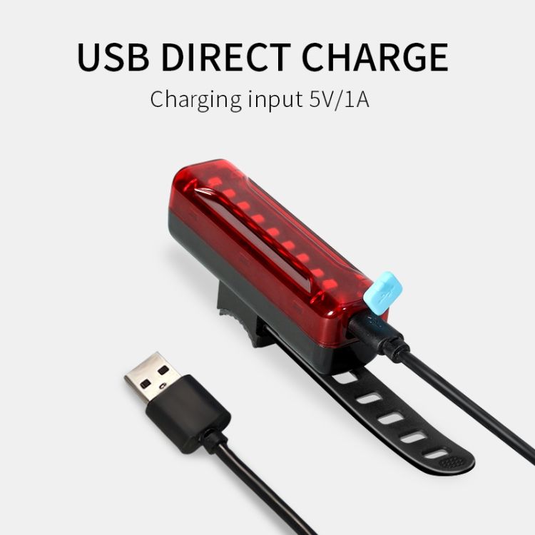 Bicycle USB Charging LED Safety Warning Light