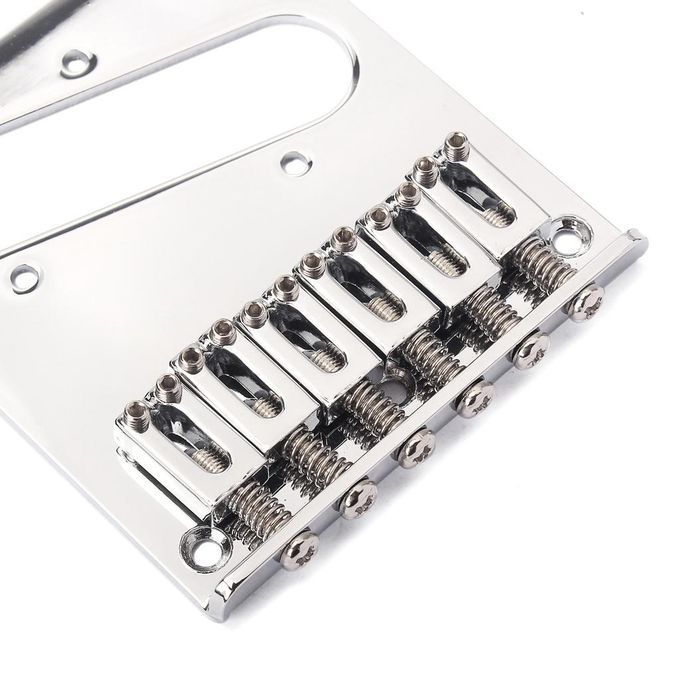 Chrome 6 Saddle Ashtray Bridge For Caster  TL Electric Guitar Parts