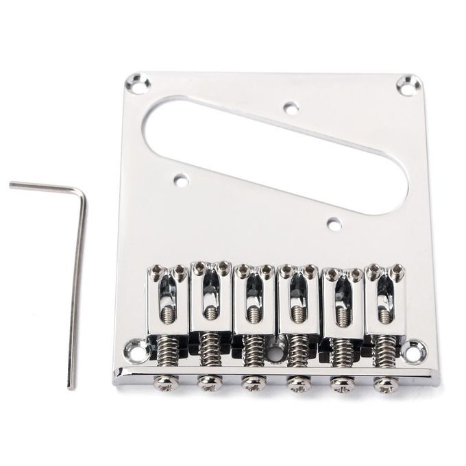 Chrome 6 Saddle Ashtray Bridge For Caster  TL Electric Guitar Parts