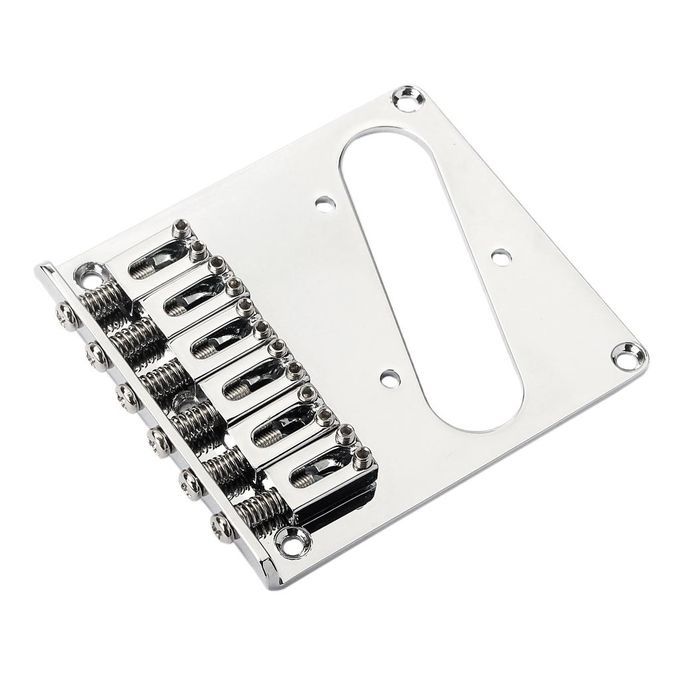 Chrome 6 Saddle Ashtray Bridge For Caster  TL Electric Guitar Parts