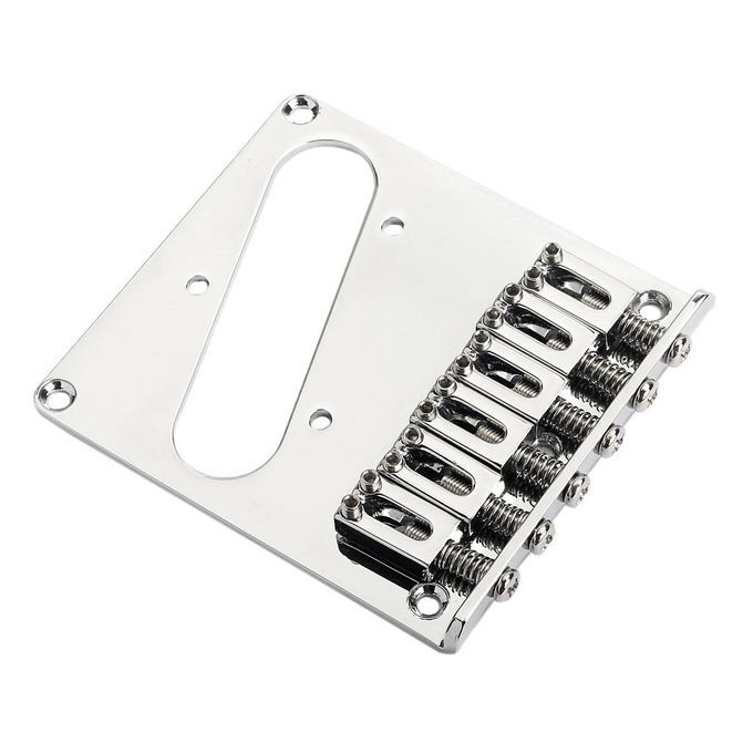 Chrome 6 Saddle Ashtray Bridge For Caster  TL Electric Guitar Parts