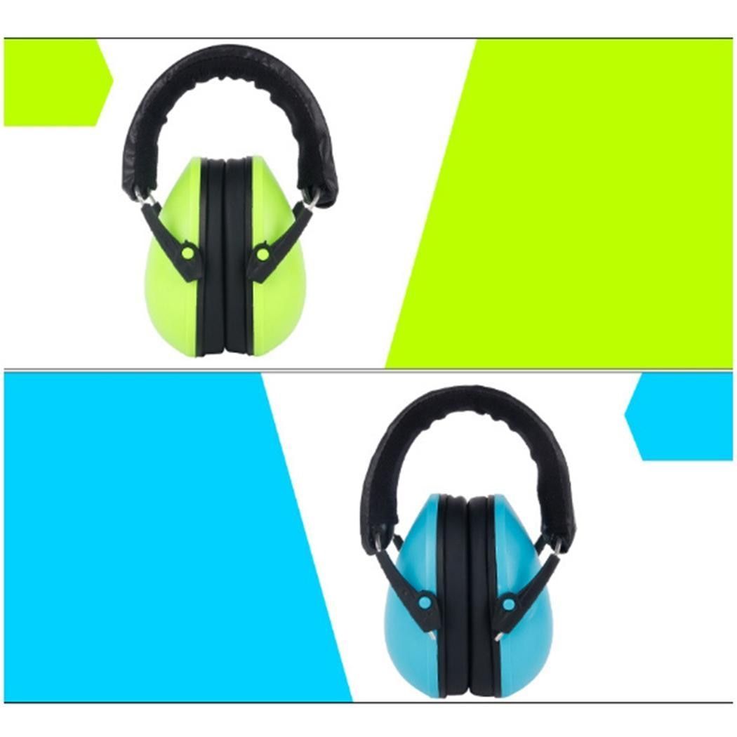 Children Hearing Protection Headphone Noise Canceling Green