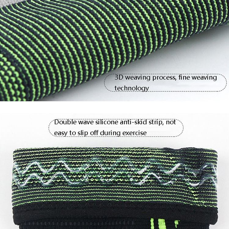 2 PCS Silicone Ankle Support M (Black Green)