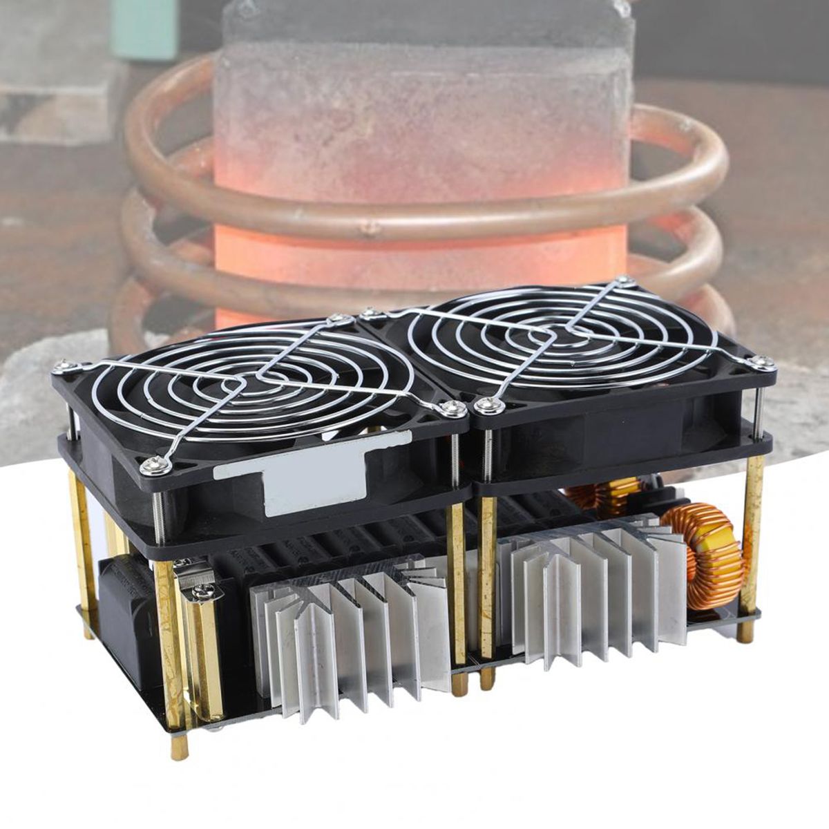 1800W 40A DC 12-48V Induction Heating Board ZVS Power Supply