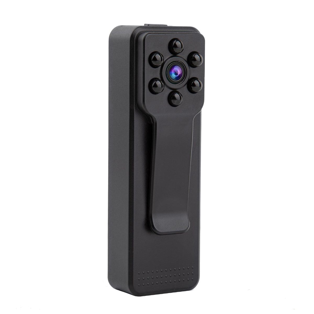 1080P Video Camera Clip-on Mini Camcorder Video Recorder Sports DV Camera Night Vision Built-in Lithium Battery for Outdoor Sports Interview Video Recording