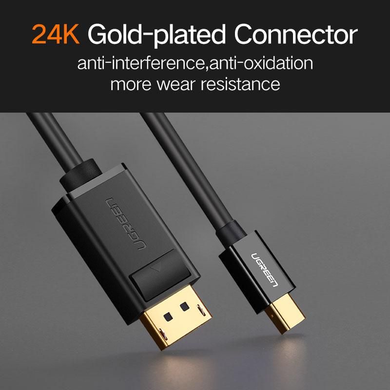 Thunderbolt 1/2 Mini Displayport to DP 1.2 Cable Adapter 1.5M
