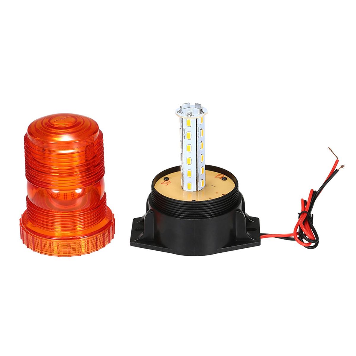 Emergency Warning Light 30 LED Amber/Yellow 18W Emergency Warning Flashing Safety Strobe Beacon Light for Forklift Truck Tractor Golf Carts UTV Car Bus 12-80V
