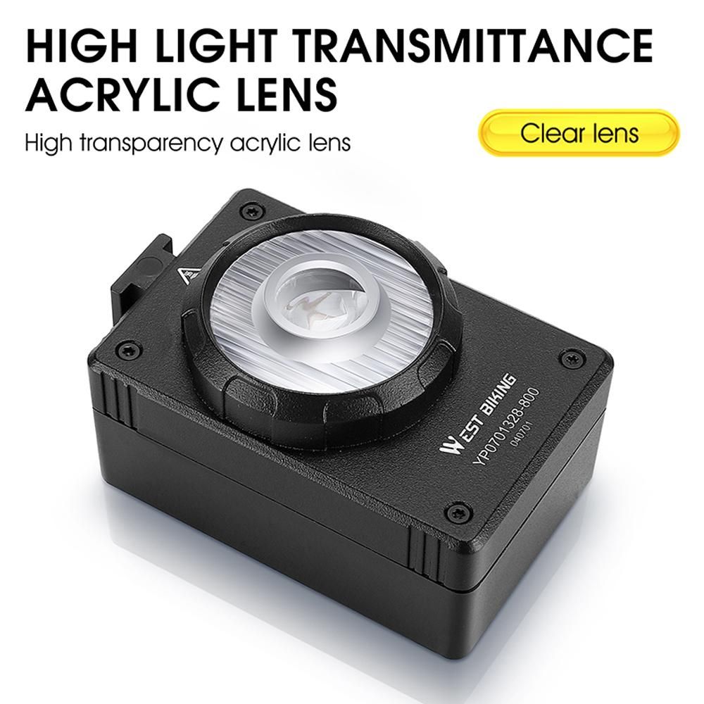 Bright Bicycle Light 800 Lumen USB Rechargeable Bike Handlebar Front Light MTB Road Bike LED Light Waterproof Cycling Safety Lamp