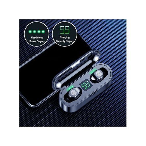 Twin Air F9 Pro Fingerprint Ear BUDS Bluetooth Headset