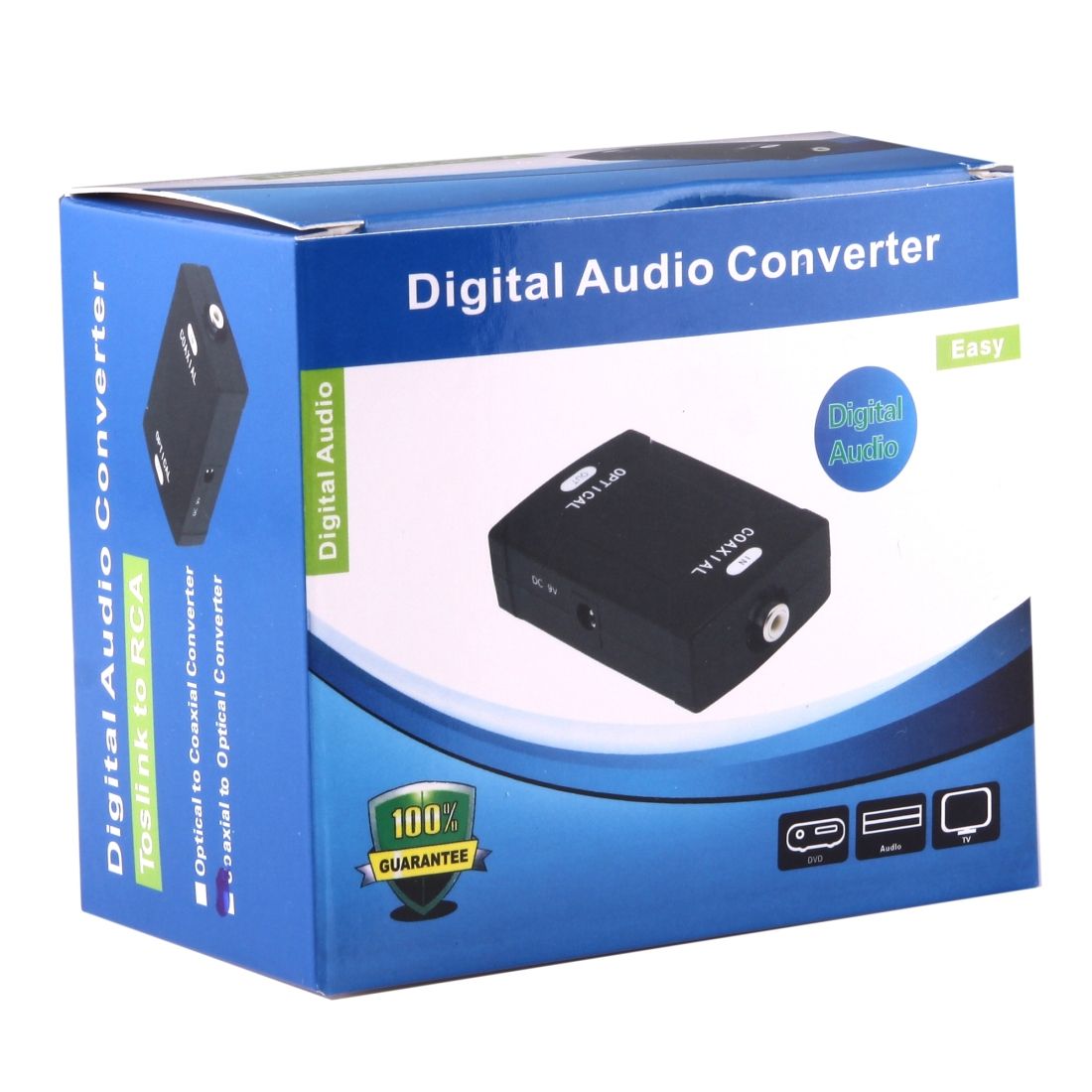 Optical Toslink Digital Audio Converter Adapter