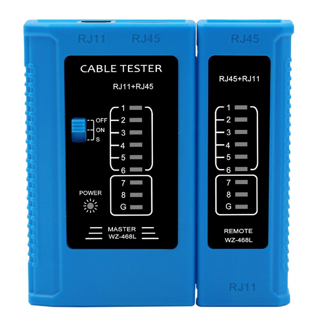 RJ45 RJ11 Network Cable LAN Tester Wire Telephone Line-Blue