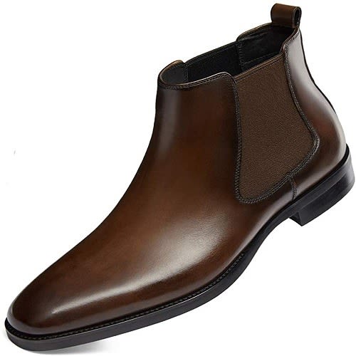 Leather Male Shoes - Brown