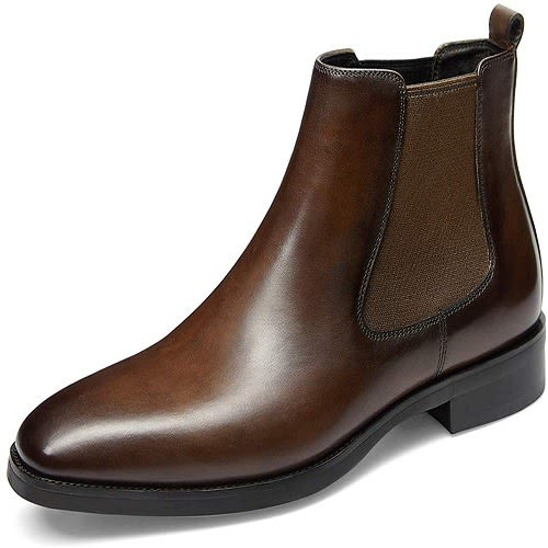 Leather Male Shoes - Brown