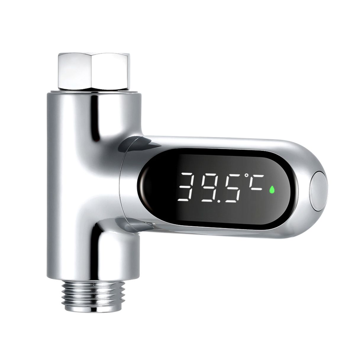LED Display Water Meter Digital Shower Thermometer Bath