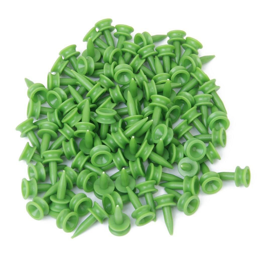 100pcs Double-deck Green Golf Tee