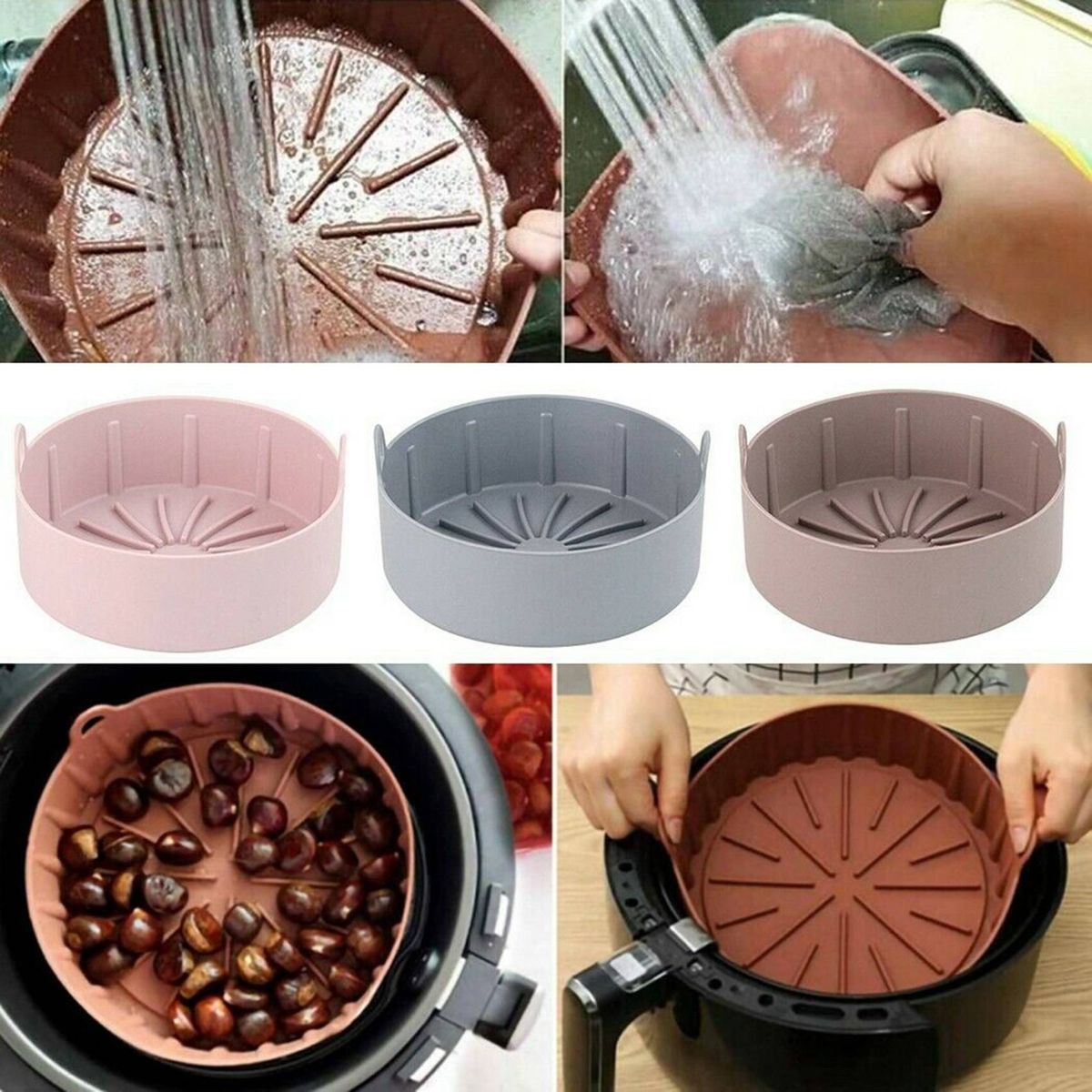 Air Fryer Silicone Pot Multifunctional Air Fryers Oven