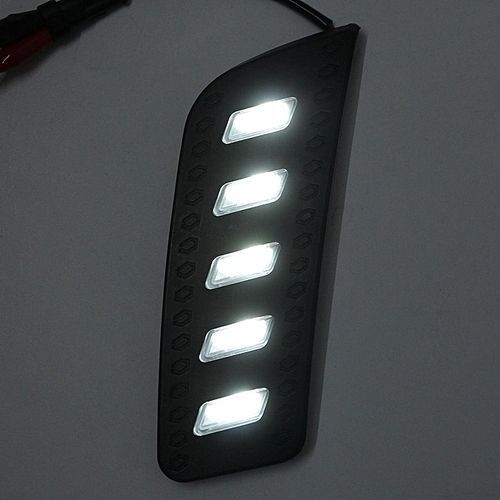 Pair LED DRL Daytime Running Lights With Wiring For Ford Ranger 2011-2014