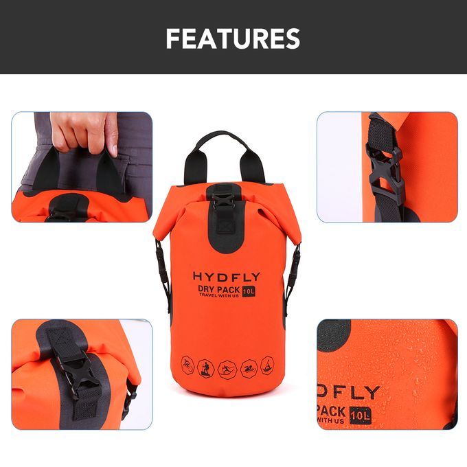 Outdoor Waterproof Dry Bag River Trekking Floating Roll-top-10L