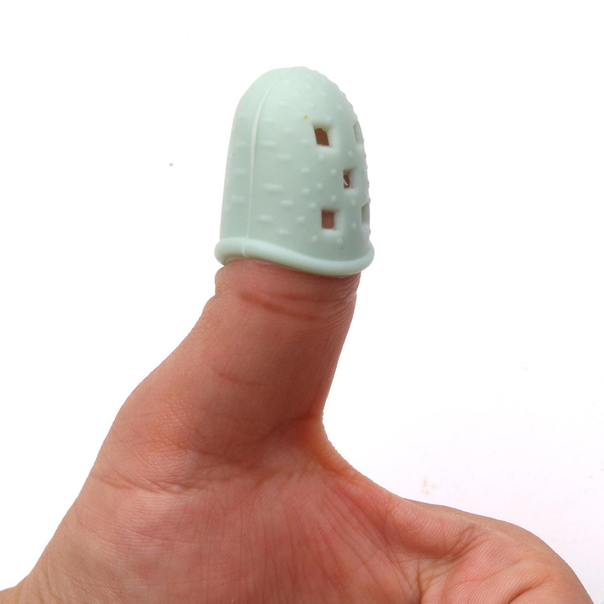 2pcs Kalimba Silicone Finger Fingertip Protectors for Kalimba Beginners Starters Green Large